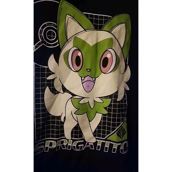 Pokemon Sprigatito Premium T-Shirt Boxlunch GameFreak Exclusive Small New B7 - Picture 2 of 4
